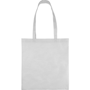 Recycled nonwoven (80 gsm) shopping bag Vian, white (Shopping bags)