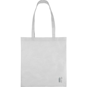 Recycled nonwoven (80 gsm) shopping bag Vian, white (Shopping bags)
