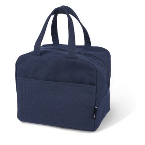 Recycled polycotton (330 gsm) cooler bag Elowen, blue (Cooler bags)