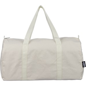 Recycled polycotton (330 gsm) duffle bag Tian, beige