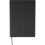 Recycled PU notebook (A5) Elian, black
