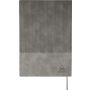 Recycled PU notebook (A5) Elian, grey