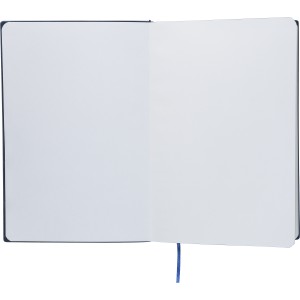 Recycled PU notebook (A5) Elian, light blue (Notebooks)