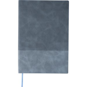 Recycled PU notebook (A5) Elian, light blue (Notebooks)