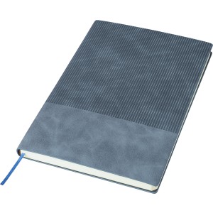 Recycled PU notebook (A5) Elian, light blue (Notebooks)