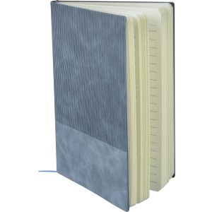 Recycled PU notebook (A5) Elian, light blue (Notebooks)