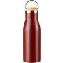 Recycled stainless steel bottle Aline, burgundy