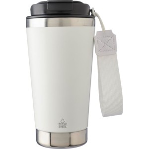 Recycled stainless steel double-walled drinking mug 500 ml K (Mugs)