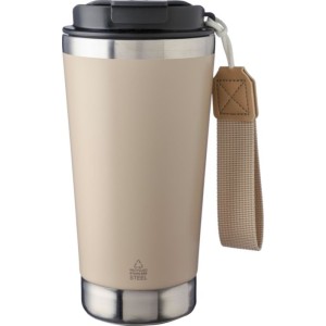 Recycled stainless steel double-walled drinking mug 500 ml K (Mugs)