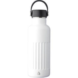 Recycled stainless steel drinking bottle (500 ml) Lior, whit (Thermos)