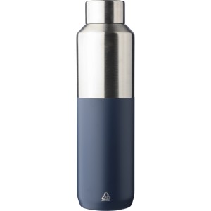Recycled stainless steel drinking bottle (600 ml) Esen, blue (Thermos)