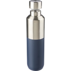 Recycled stainless steel drinking bottle (600 ml) Esen, blue (Thermos)