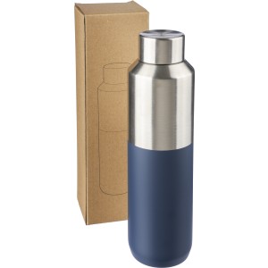 Recycled stainless steel drinking bottle (600 ml) Esen, blue (Thermos)