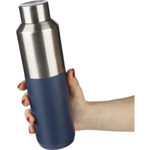 Recycled stainless steel drinking bottle (600 ml) Esen, blue (Thermos)