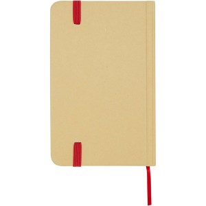 Reed A6 recycled hard cover notebook with plain pages, Red (Notebooks)