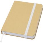 Reed A6 recycled hard cover notebook with plain pages, White (10602201)