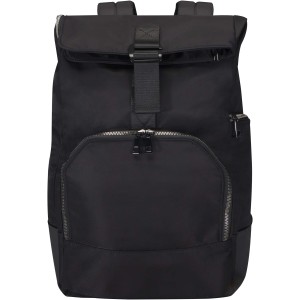 Rhine 15? GRS recycled rolltop backpack 18L, Solid black (Backpacks)