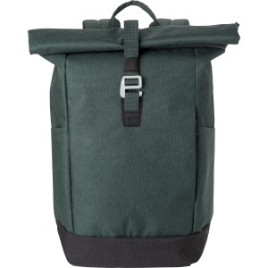 Polyester (600D) roll-top backpack Oberon, green