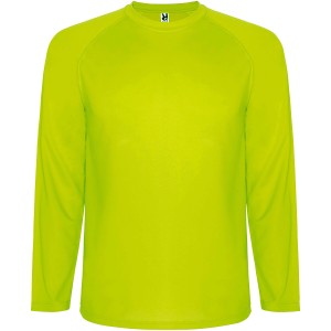 Montecarlo long sleeve kids sports t-shirt, Fluor Yellow