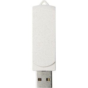 Rotate 8GB wheat straw USB flash drive, Beige (Pendrives)