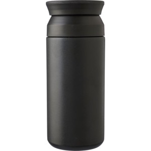 Stainless steel double-walled drinking mug 350 ml Gwen, blac