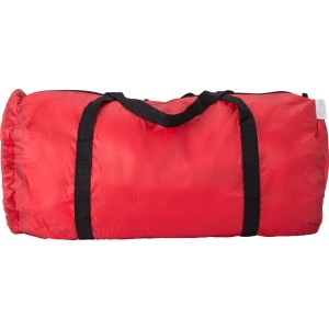 rPET 210D foldable duffle bag Jos, Red (Travel bags)