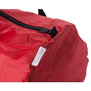 rPET 210D foldable duffle bag Jos, Red (Travel bags)