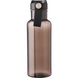 rPET drinking bottle 600 ml Erica, black (Sport bottles)