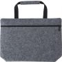 RPET felt document bag Scarlett, grey