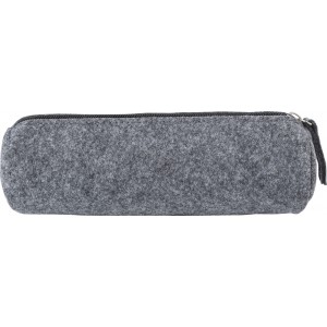 RPET felt pencil case Samantha, grey (Pen cases)