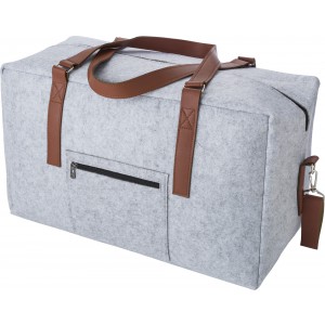 RPET felt travel bag Natalie, light grey (Travel bags)