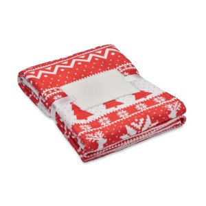 RPET fleece blanket 190 gr/m2, Red (Blanket)