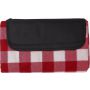 RPET foldable polar fleece blanket Vesper, red