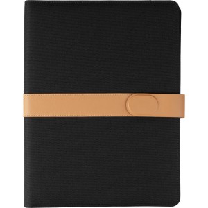 rPET foldable portfolio A4 Sven, black (Folders)