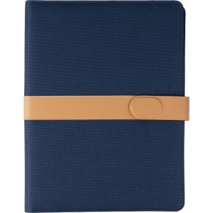 rPET foldable portfolio A4 Sven, blue (Folders)