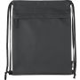 rPET polyester (600D) drawstring backpack Auri, black