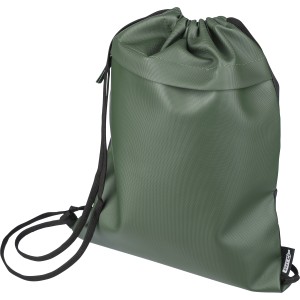 rPET polyester (600D) drawstring backpack Auri, green (Backpacks)