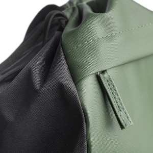 rPET polyester (600D) drawstring backpack Auri, green (Backpacks)