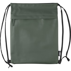 rPET polyester (600D) drawstring backpack Auri, green (Backpacks)
