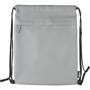 rPET polyester (600D) drawstring backpack Auri, grey (Backpacks)