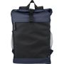 rPET polyester (600D) roll-top backpack Yani, blue