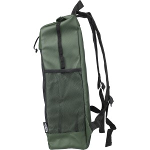 rPET polyester (600D) roll-top backpack Yani, green (Backpacks)