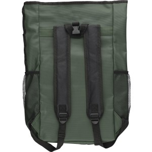 rPET polyester (600D) roll-top backpack Yani, green (Backpacks)