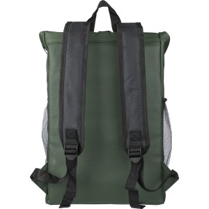 rPET polyester (600D) roll-top backpack Yani, green (Backpacks)