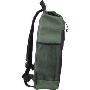 rPET polyester (600D) roll-top backpack Yani, green (Backpacks)