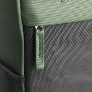 rPET polyester (600D) roll-top backpack Yani, green (Backpacks)