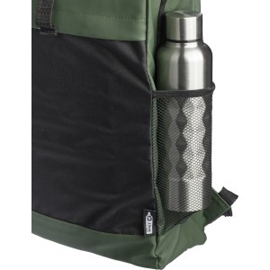 rPET polyester (600D) roll-top backpack Yani, green (Backpacks)