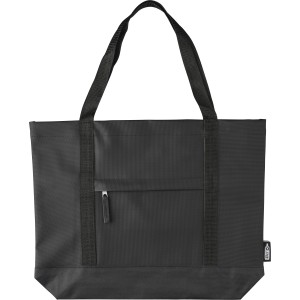 rPET polyester (600D) tote bag Lumi, black (Shopping bags)