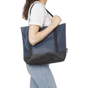 rPET polyester (600D) tote bag Lumi, blue (Shopping bags)