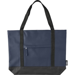 rPET polyester (600D) tote bag Lumi, blue (Shopping bags)